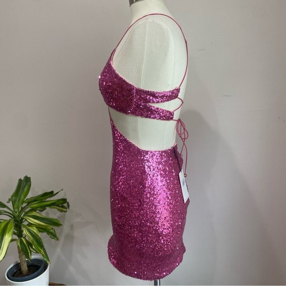 Hello Molly Glittering Pink Mini Dress - Picture 10 of 15